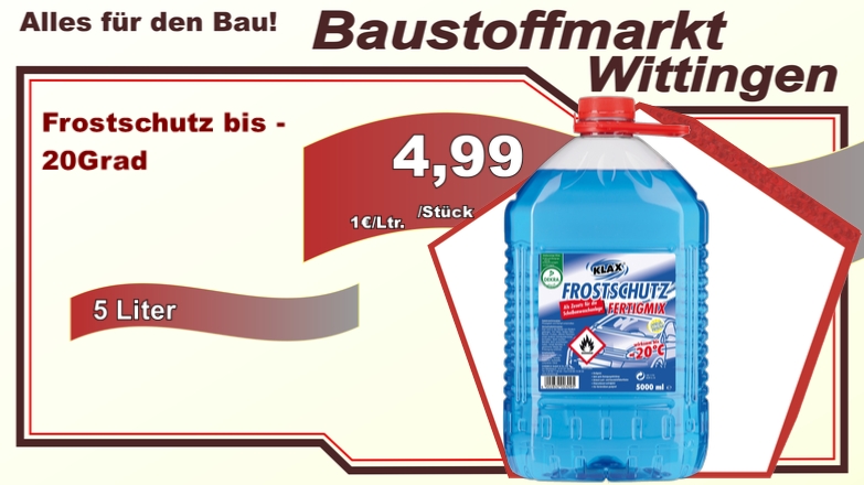 Scheibenfrostschutz bis 20Grad 5Liter