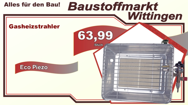 Gasheizstrahler Eco Piezo