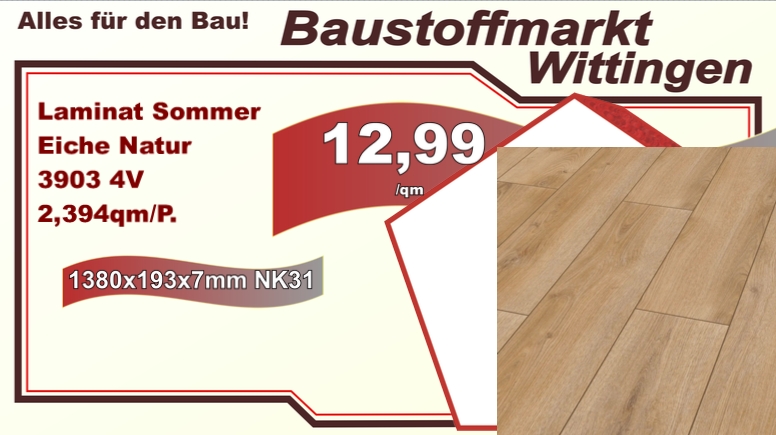 Laminat Sommereiche natur