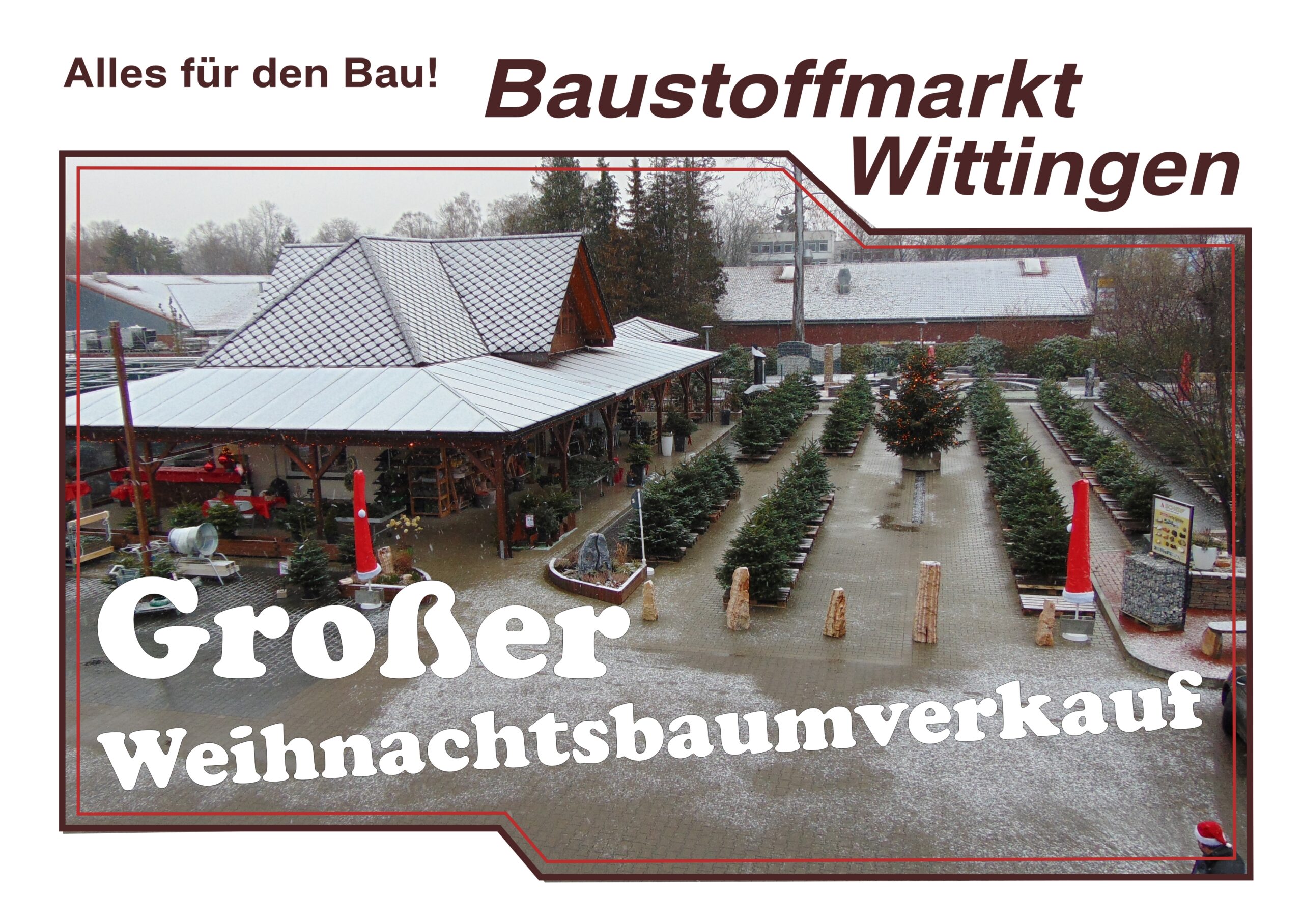 Großer Weihnachtsbaumverkauf