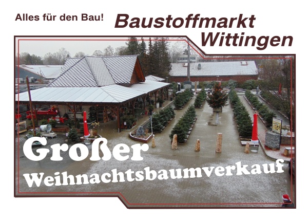 Großer Weihnachtsbaumverkauf